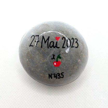 Wedding pebble with first names