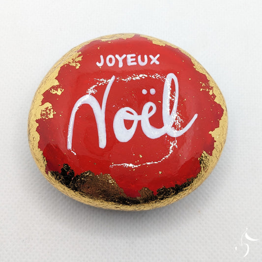 Galets Noël - Rouge/Or
