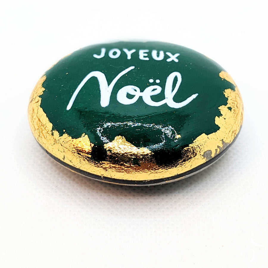 Galets Noël - Vert/Or